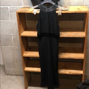 Jones New York Black Dress Satin Trim Sz 6